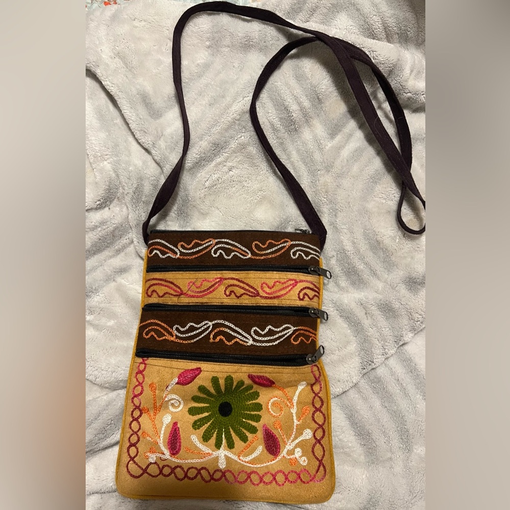 Handmade crossbody purse
